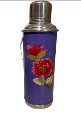 1.2l/2l Retro Travel Thermosflask Thermos Water Koffie Fles Rvs Coffee Cup Mok Warmte Koude Behoud: 1.2L Purple