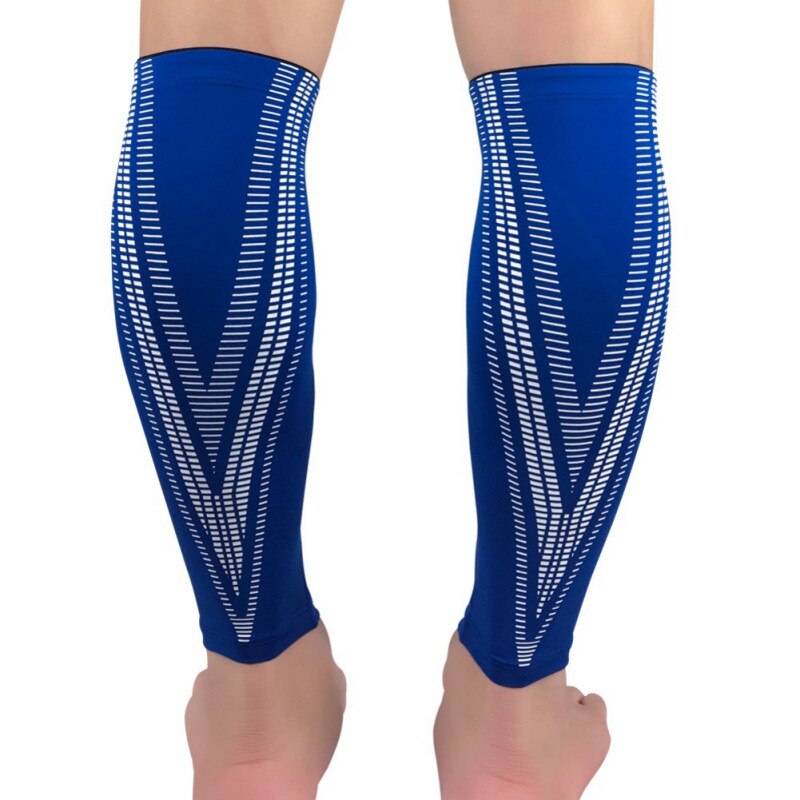 1 stk sport fodbold basketball kompression ærme kalv ben støtte bøjle stretch træning leggings sport beskyttelsesudstyr