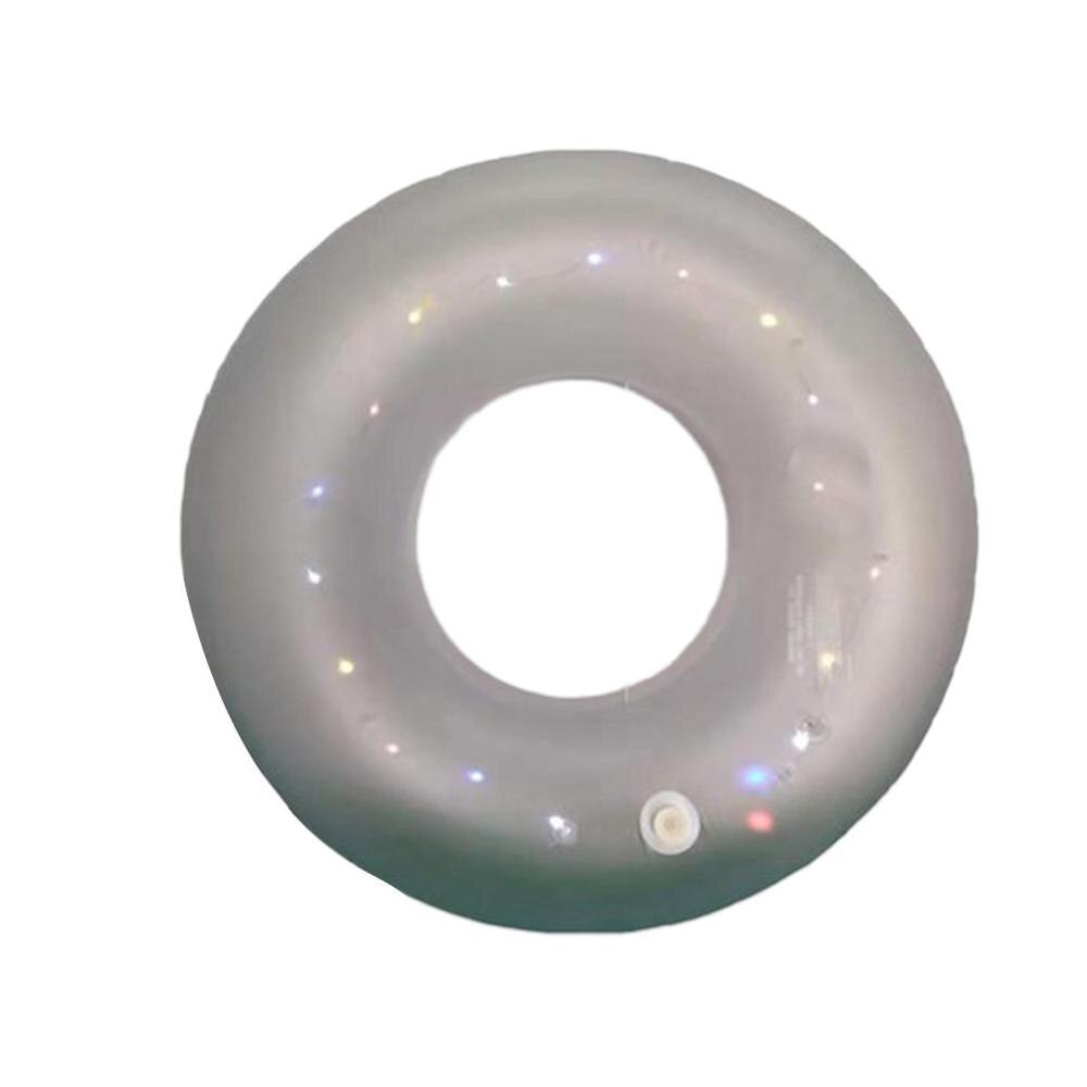 Pvc Kinderen Lichtgevende Opblaasbare Pailletten Zwemmen Ring Kinderen Vrouwen Rainbow Swim Buis Babyzwemmen Cirkel Zwembad Drijft: Default Title