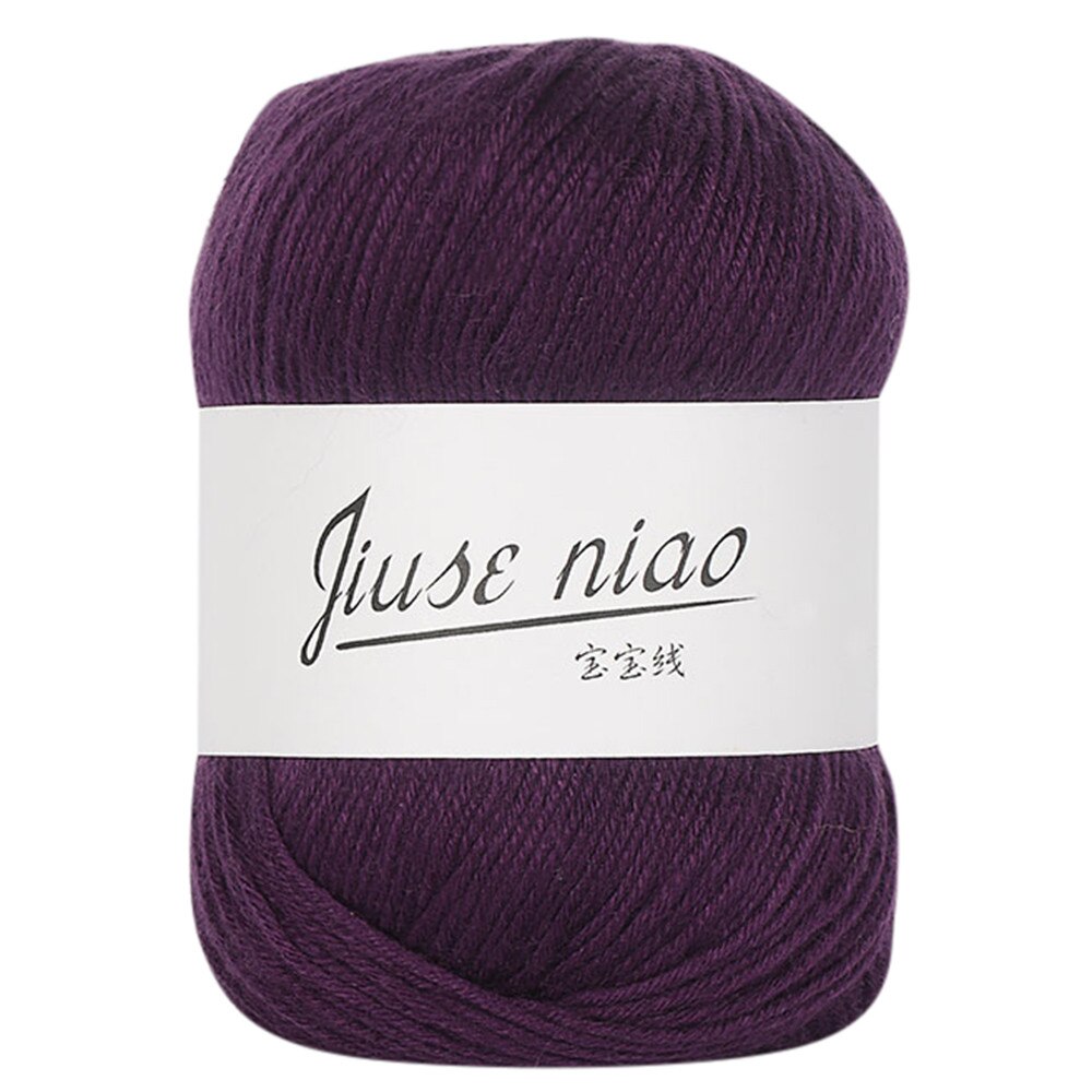 1PC 50g Chunky Colorful Hand Knitting Baby Milk Cotton Crochet Knitwear Wool Pelote Coton Crochet Milk Cotton Yarn Knitting Yarn