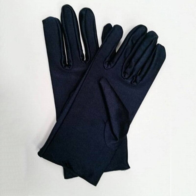 Women Protective Glooves Summer Gloves Men Women Spandex Gloves Ceremonial Gloves Smooth Stretch Solid Elbow Unisex: Blue