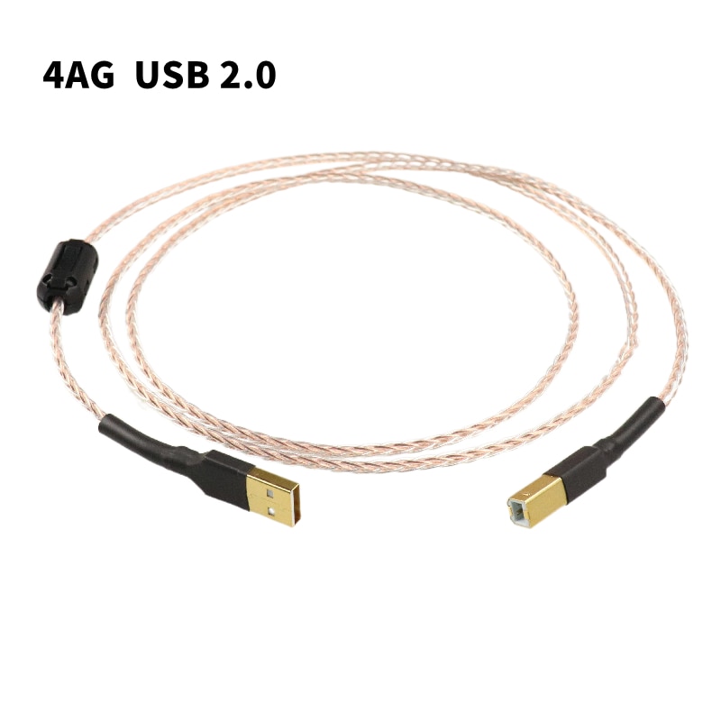 Carte son hi-fi 8AG pour décodeur DAC, câble de données USB2.0, Port plat B, Port carré: 2,5m