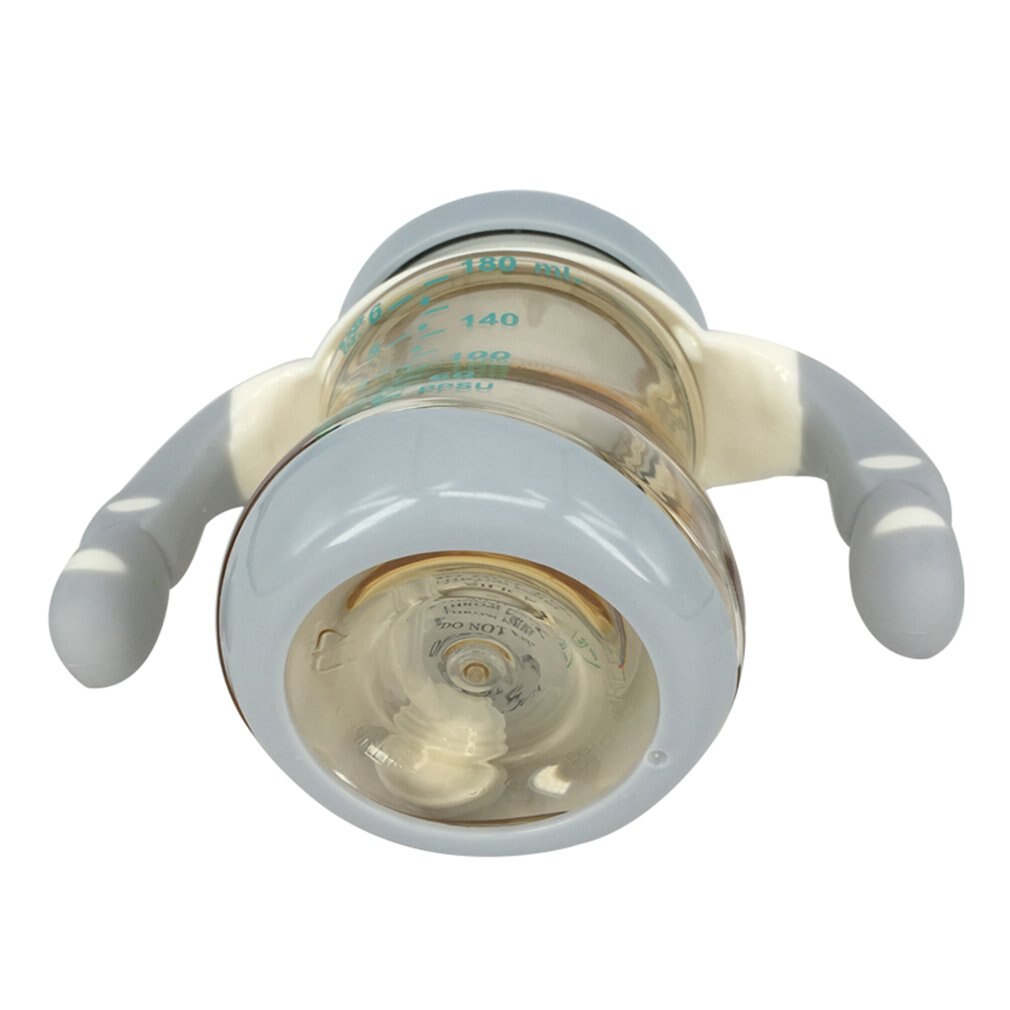 Wide Mouth Baby Bottle With Dust Cover Infant Anti-flatulence Baby Bottle