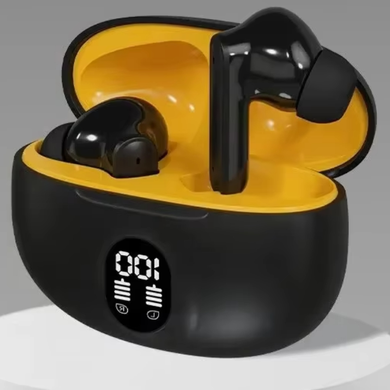 Headset 895B TWS Wireless Headphones Game Bluetooth Headphones with Microphone Noise Reduction High Fidelity Bass Earphones: black