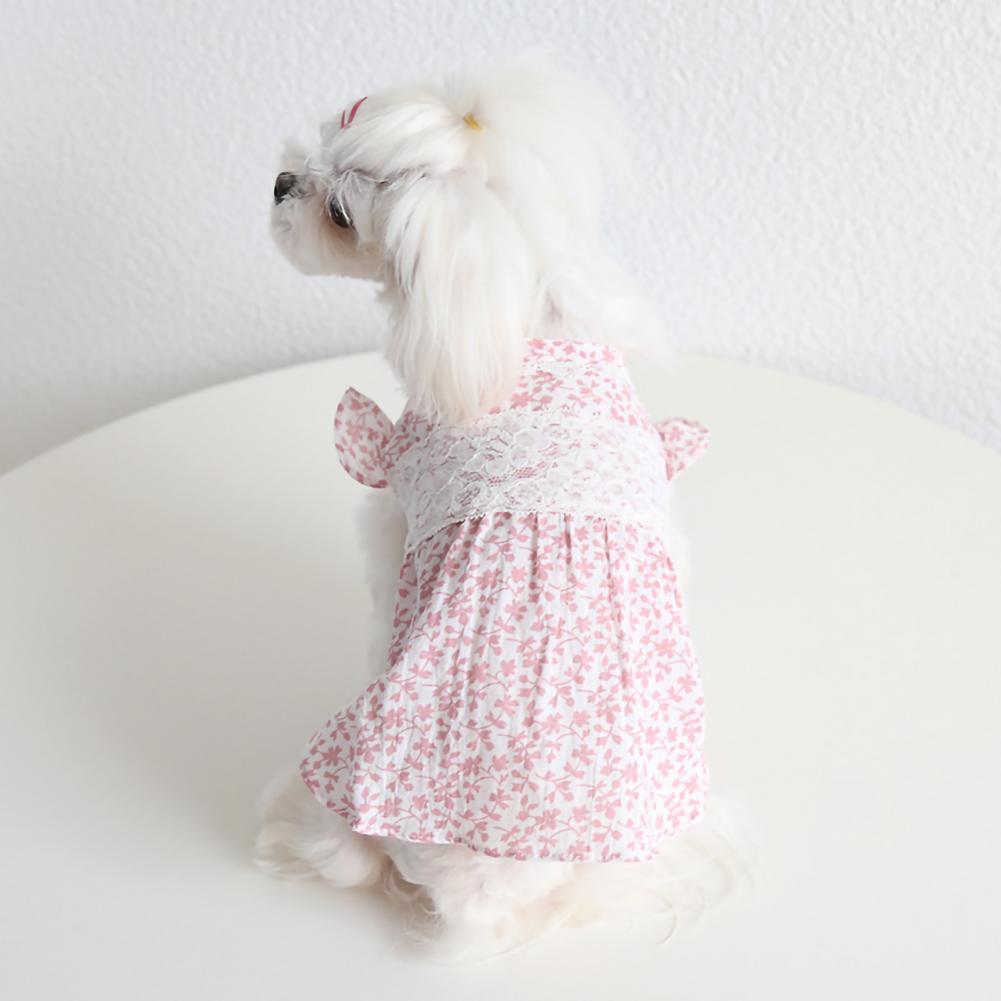 Modieuze Pet Rok Mooi Ogende Mooie Sier Bloemenprint Huisdier Rok