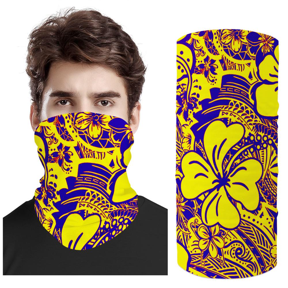 MOQ 1 Print Demand Pattern Polynesian Samoa Style Scarf UV Protection Magic Face Cover Scarf Dust Wind Bandana Balaclava: tj05z28