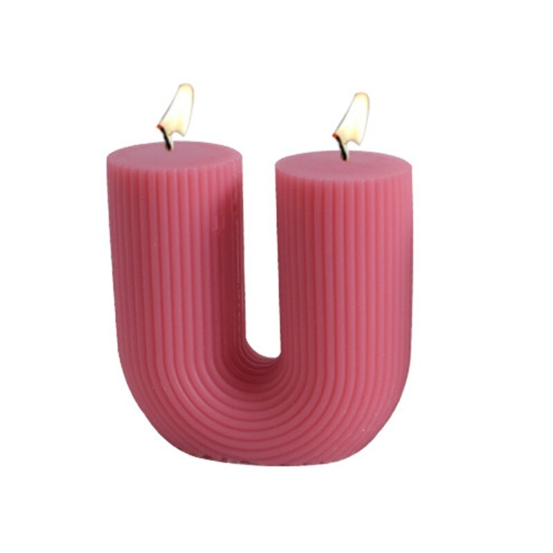 U-Shaped Decoration Candle Silicone Mold Resin Epoxy Craft Polymer Clay Craft DIY Ornament Jewelry Candles Making Tool