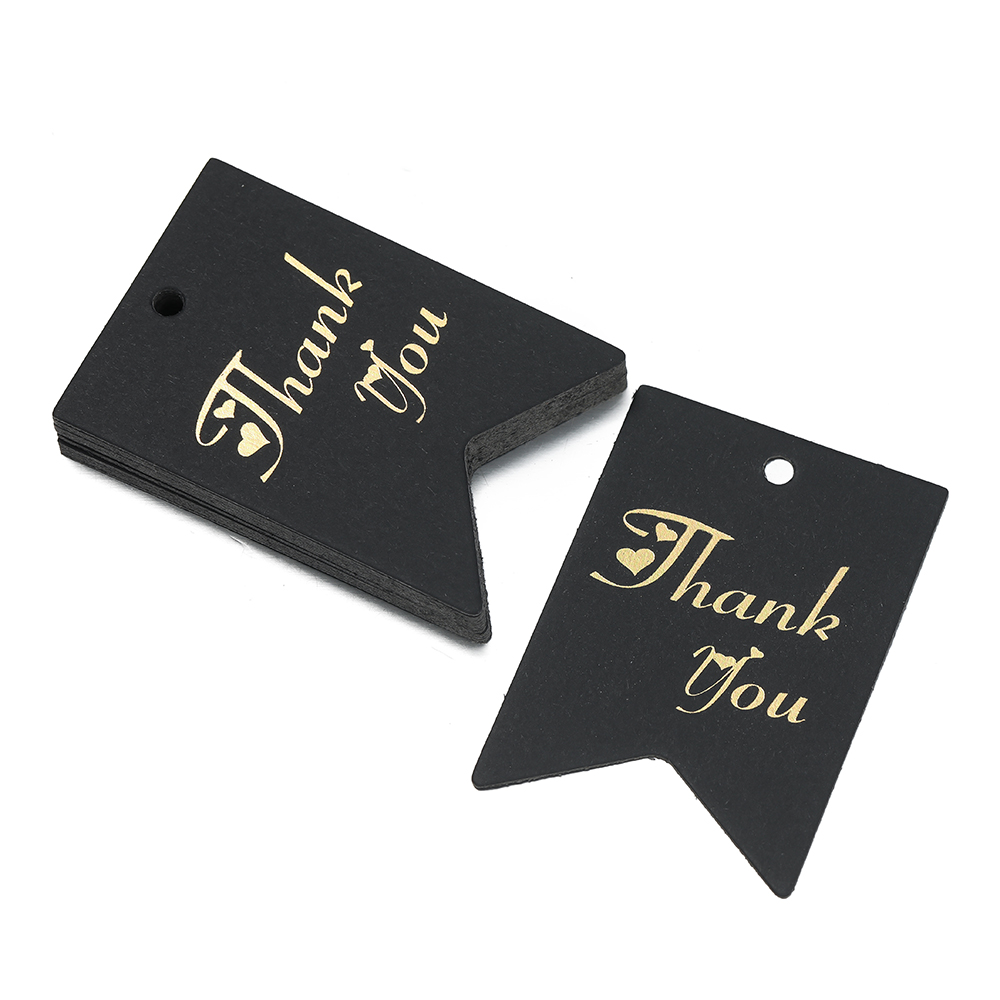 50 stk/parti bronsering stempling takkelapper svart hvitt papir kort håndlaget innpakning gjør-det-selv smykker tilbehør prisetikett: Brun