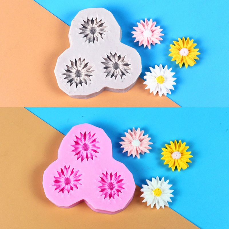 Mini Bloem Siliconen Cake Fondant Hars Mallen Rozen Bloem Mold Daisy Bloem Mallen Kleine Bloem Mallen Sieraden Art Gereedschap