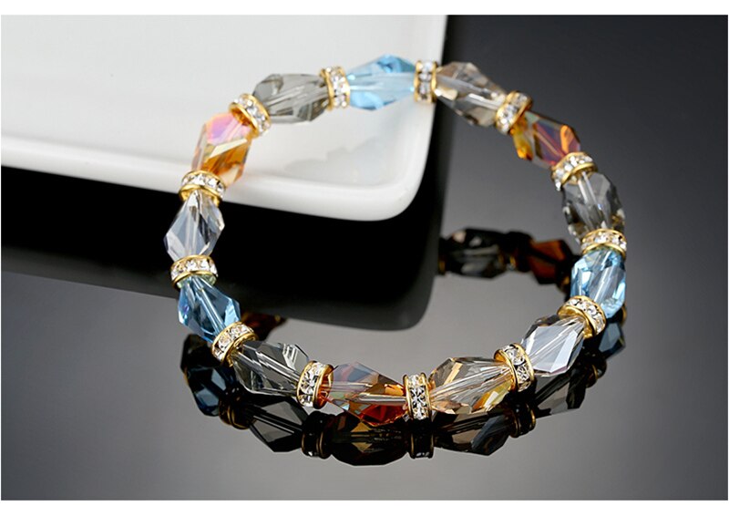 Nowy 50 sztuk 8mm czeskie Crystai Rhinestone szklane okrągłe koraliki dystansowe luzem koraliki do tworzenia biżuterii DIY bransoletka naszyjnik