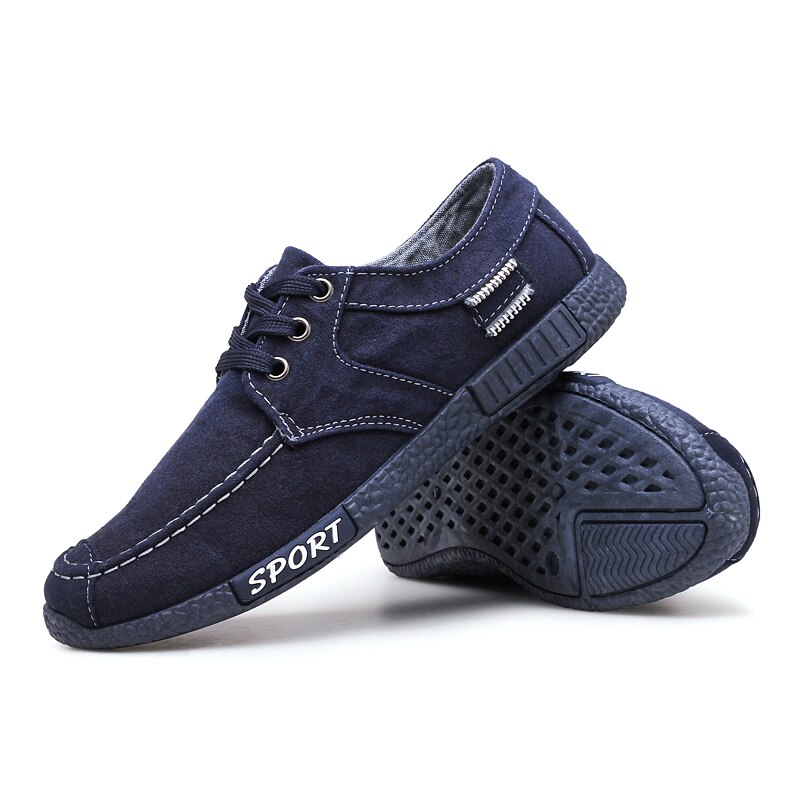 Zomer Sportschoenen Mannen Denim Lace Up Running Schoen Man Zachte Schoenen Mannen Sport Mannelijke Zwarte Sneakers Heren lage Top Werk Schoen Q18: Blue / 9