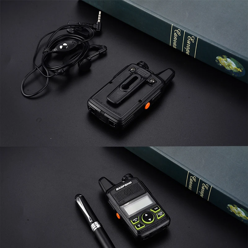 1/2/4PCS Baofeng BF-T1 MINI Walkie Talkie UHF 400-470MHz USB Charger Portable Two Way Radio Noise Cancellation Kids Toys