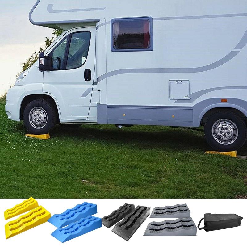 2Pcs RV Leveling Ramps Wheel Chocks Car Tire Anti-... – Grandado