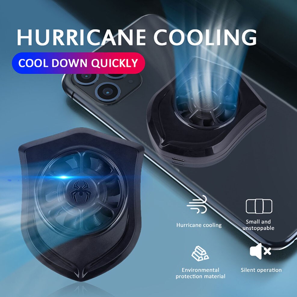 Draagbare Koelventilator Game Mobiele Telefoon Cooler Usb Aangedreven Mobiele Telefoon Radiator Sucker Cooling Tool Voor iPhone 11 Pro Max XIAOMI Redmi Note 8 8T 8Pro 8A Samsung Galaxy A51 A10S A20s A01 OnePlus Oppo Vi