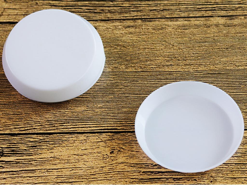 20 White Plastic Round Beads Sorting Trays 60mm Storage Container For Craft