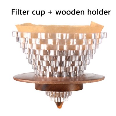 -Resistente ao calor filtro de vidro do copo de café de uma xícara de mãos domésticos lavado pote definir sua V60 funil de gotejamento pote de café: E