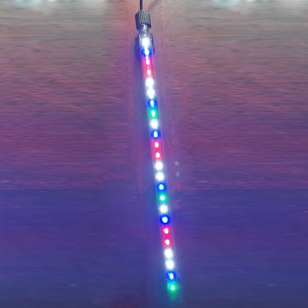 RGB Aquarium licht 60-80cm tauchen lampe Bunte lampe Wasserdichte Unterwasser Clip für pflanzen Aquarium tank ätherisches Amphibien verwenden
