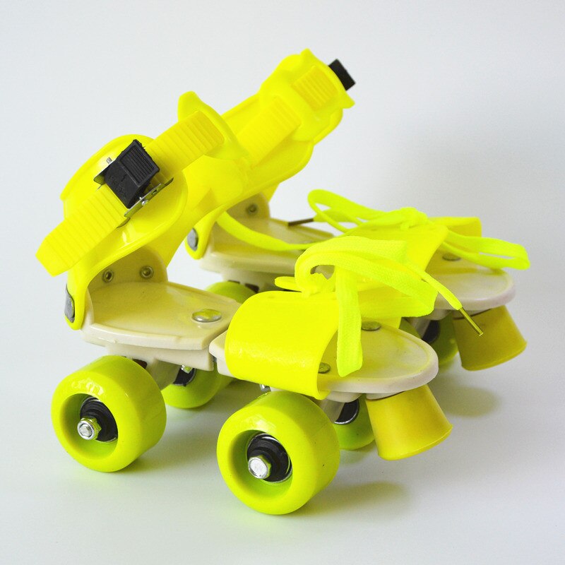 Patines de dos líneas para niños, calzado de patinaje de doble fila con 4 ruedas, Slalom deslizante ajustable, en línea, IB02 para niños, novedad