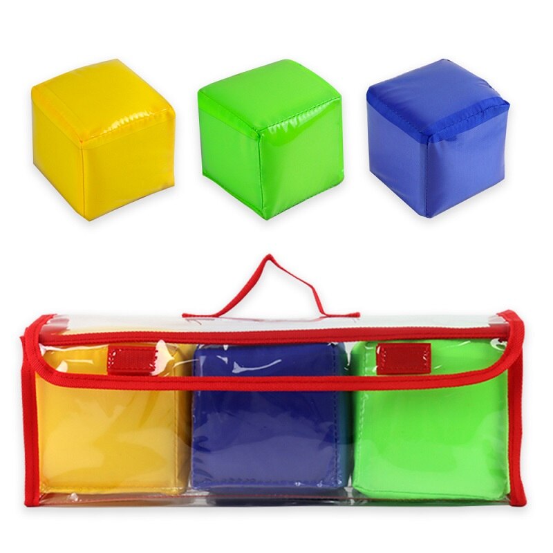 Educazione fai-da-te per bambini gioco di dadi per bambini Pocket Square Baby Square Toy per l'insegnamento: A No card