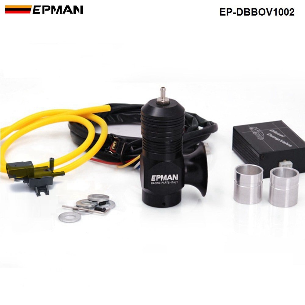 EPMAN-válvula de descarga eléctrica Universal para todos los motores Turbo diésel, válvula de descarga para coche, EP-DBBOV1003/EP-DBBOV1002: DBBOV1002 Black