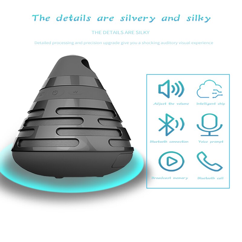 Wireless Bluetooth speaker with strong sense of technology portable Bluetooth wireless speaker better bass 24 hours