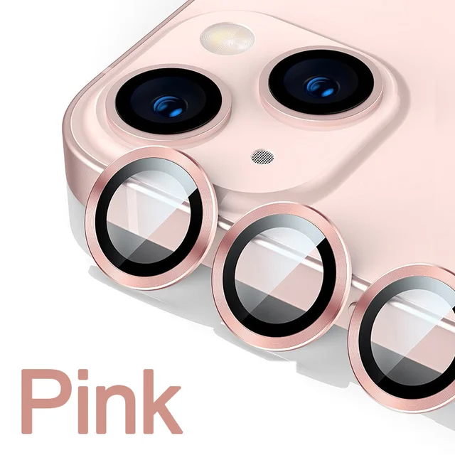 3 uds Protector de lente de Metal de vidrio para iPhone 16 15 13 12 11 14 Pro Max película protectora de lente de cámara trasera para iPhone 13 Mini 15 Plus: Beige /  Opción12