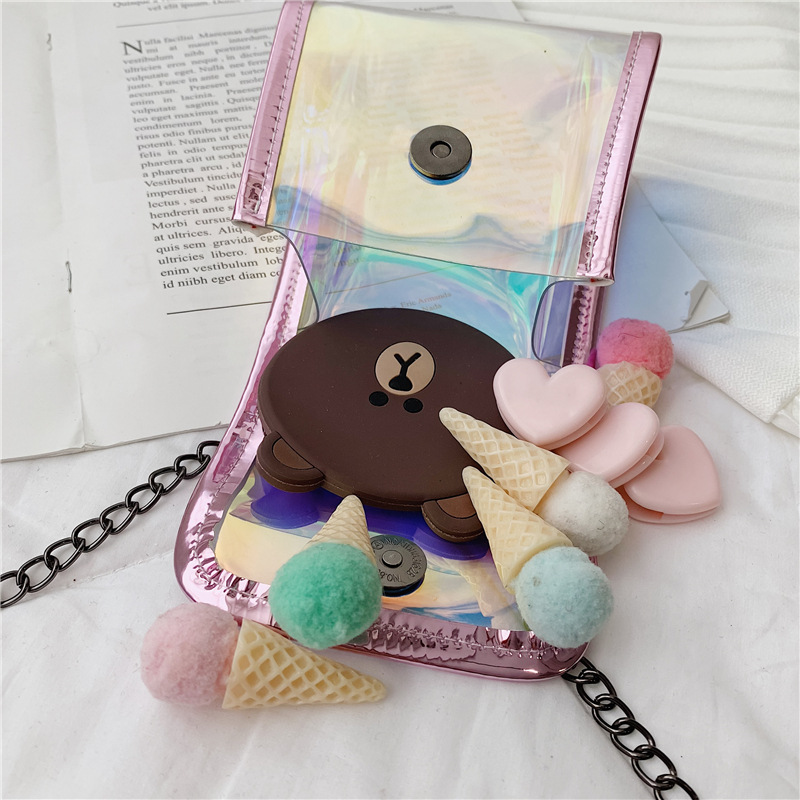 Mochilas para niñas y niños colorido Mini bolsos artificiales Cruz cuerpo cómodo Lindo bolso de hombro
