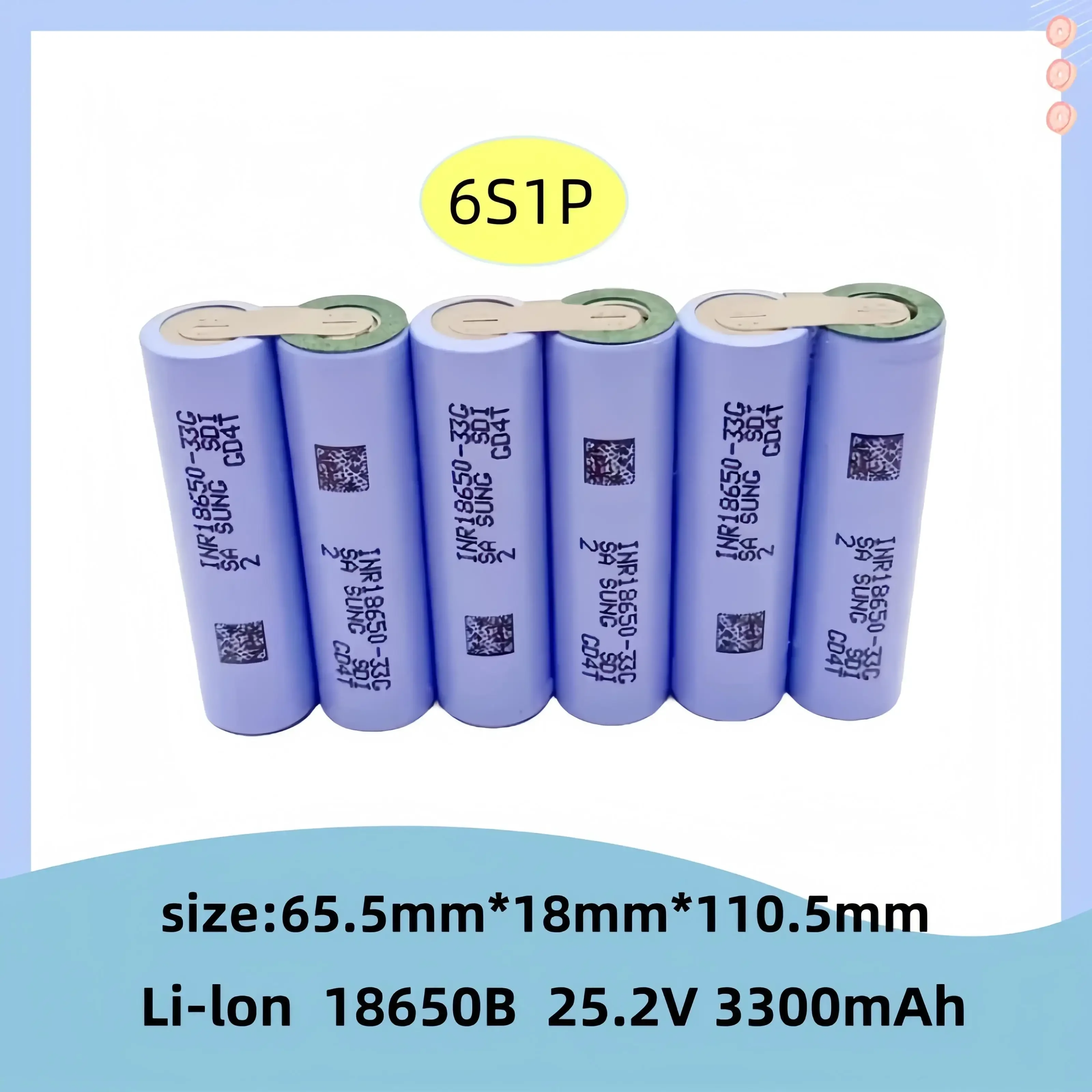 Wiederauf ladbarer Lithium-Ionen-Akku mit elektrischem Schrauben dreher, 2 s1p 3 s1p 3 s2p 4 s1p 4 s2p 5 s2p 6 s1p18650 33g 12V 16,8 V 21V 25,2 V 3,7 V V: Silber