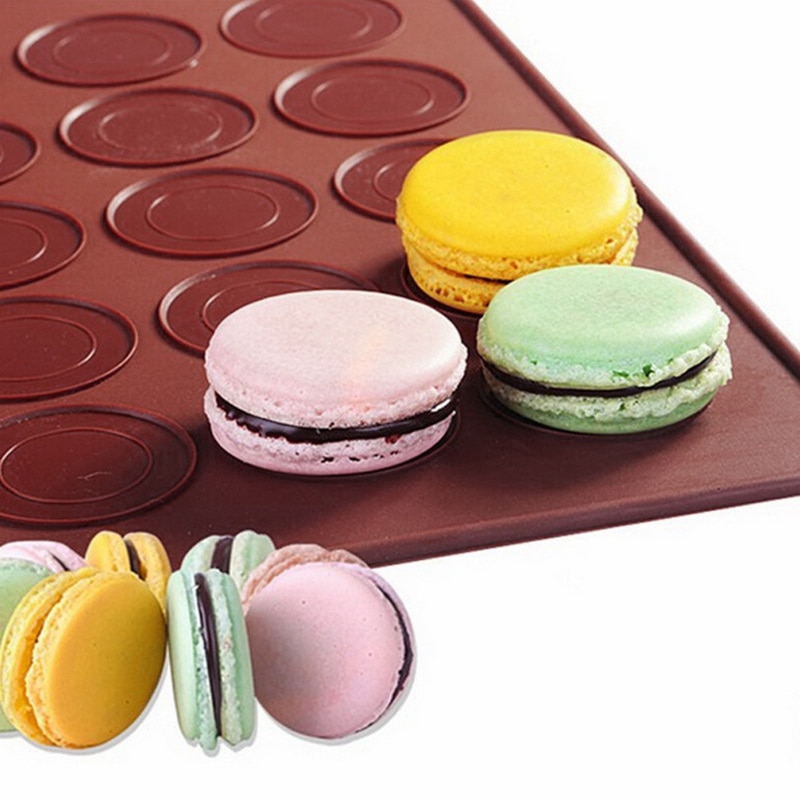 Bitterkoekje Kit Macaron Siliconen Mat Non-stick Bakvorm Set 48 Capaciteit Macaron Pot Keuken Cake Decorating Tool Levert thuis