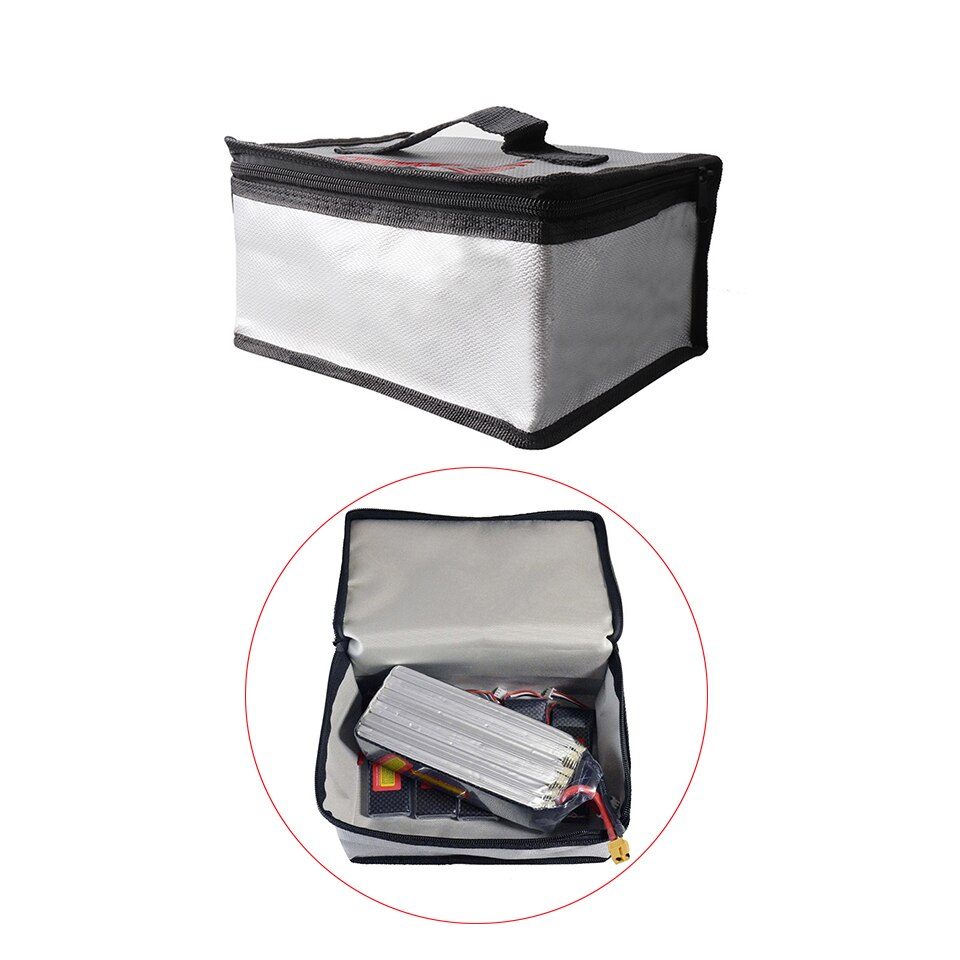 200X150X110 Mm Lipo Batterij Brandwerende Veiligheid Zak Explosieveilige Vlam Retardan Veiligheid Opslag Case Voor drone Quadcopter Batterij