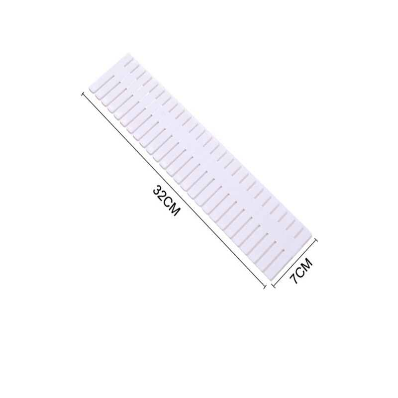 4 PCS Drawer Storage Partition Board Plastic Partition Board Free Combination Household Finishing Grid Drawer Partition