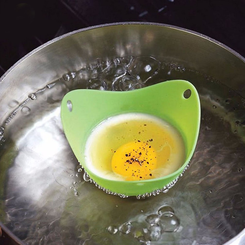 Veiligheid siliconen eierkoker pocheren keukenhulpen gemakkelijk kookgerei mal pods pannenkoekengereedschap kookvorm voor gebakken eieren bakken eierkoker