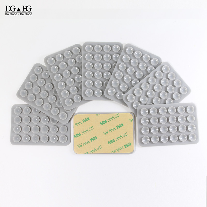Silicon Rubber Sucker Cup Plastic Suction Cup Non Slip Mat Conveniently Mobile Phone Holder Backed 3M Glue Sucker Pad