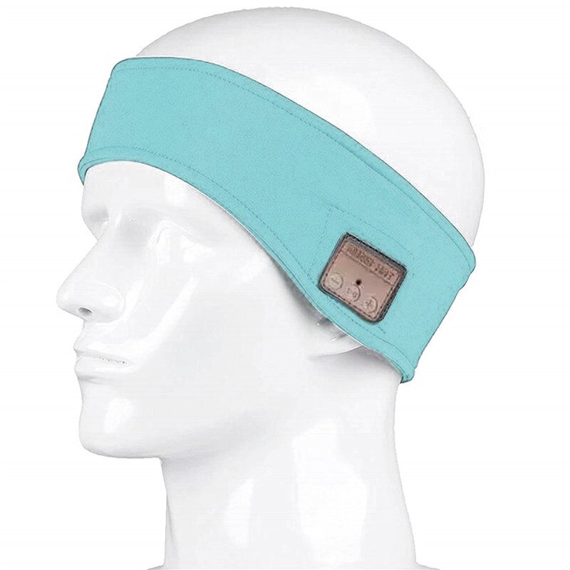 Bluetooth MP3 Hoofdband Draadloze Oordopjes Headset Koptelefoon Muziek Stereo Zweet Band Voor Outdoor Sport Aankomst: Blauw