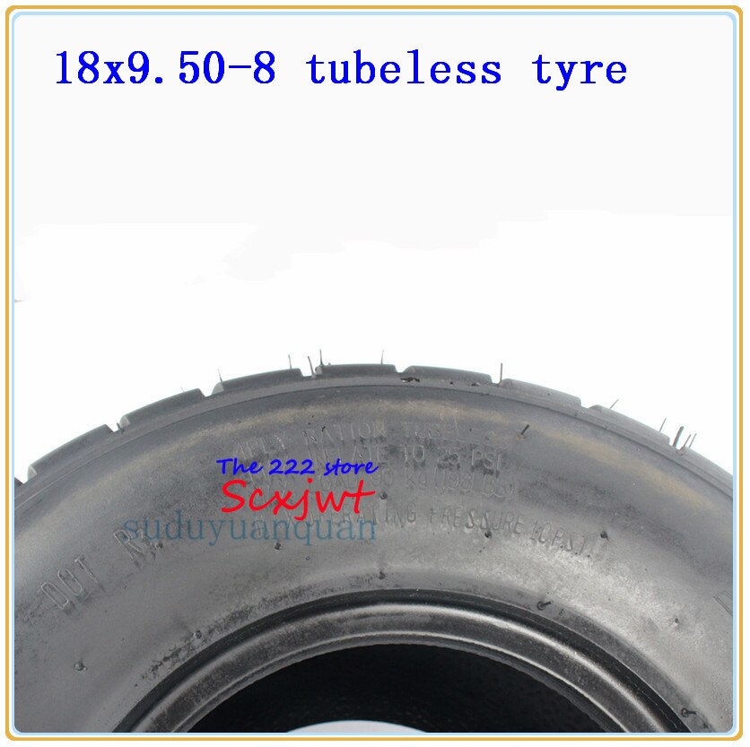 ATV 8-Inch Vacuum High Wear-Resistant Tires 18X9.50-8 Road Tires 18x9.5-8 240/55-8 Lawn Mower Garden Tractor Turf Tyres 4ply