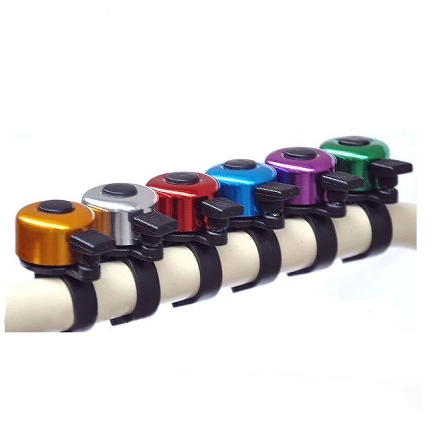 Bicycle Bell For Safety Cycling Colorful Bicycle Handlebar Metal Ring Black Bike Bell Horn Sound Alarm