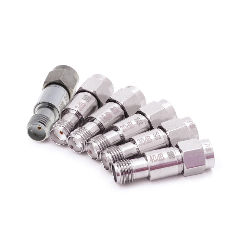 2W SMA Coaxial Fixed Attenuators Frequency 6GHz 8GHz SMA Fixed Connectors