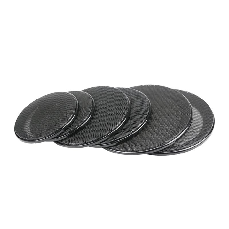 1/2/3/4/5/6 pollici nero altoparlante per auto griglia maglia rotonda corno copertura protettiva cerchio custodia rete accessori decorativi fai da te