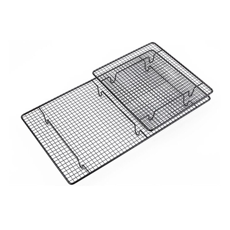 Rustfrit stål trådrist kølebakke kage mad stativ ovn køkken bagning pizza brød grill kage kiks holder hylde stativ