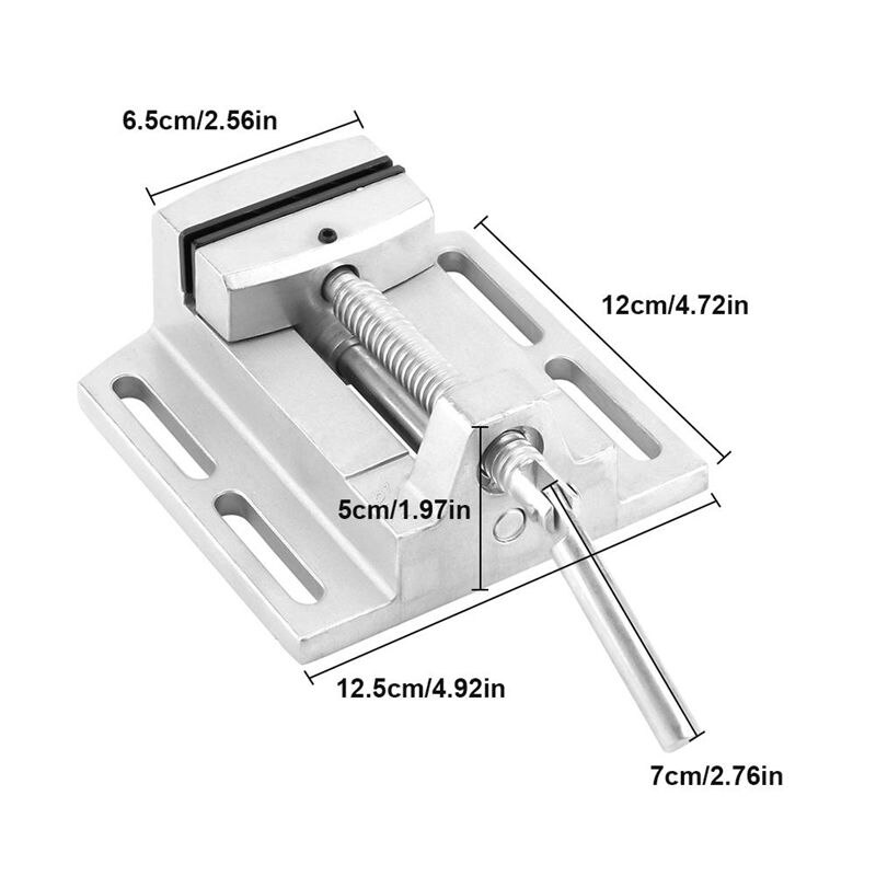 -Industrial Heavy Duty 2.5 Inch Drill Press Vise Milling Drilling Clamp Machine Vise Tool Workshop Tool Machine Tools Acces