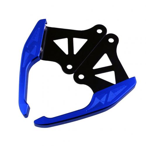 Aluminum Motorcycle Motor Accessories Rear Seat Grab Bars Pillion Passenger Rail Handle for Hond-a Grom MSX 125 13-15: Blue