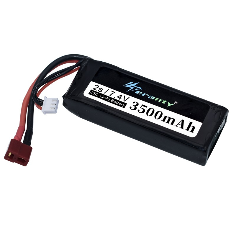 Batterie für wltoys 7,4 2s 3500 v mah wiederauf ladbare lipo batterie und ein ladegerät für wltoys rc auto boot lipo batterie