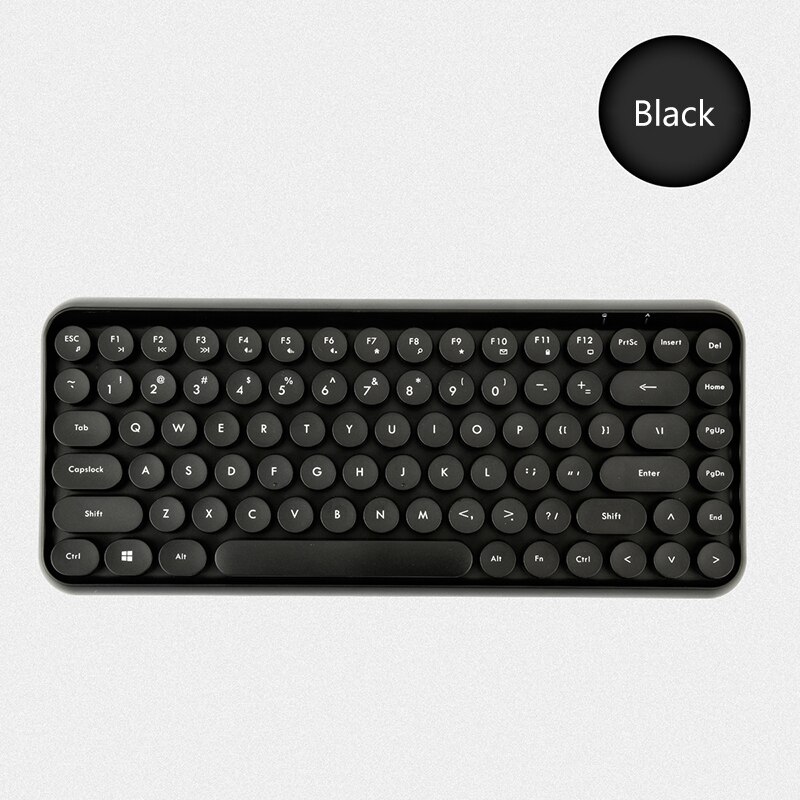 teclado bluetooth,teclado ipad,teclado para ipad,teclado inalámbrico,teclado para tablet,Teclado inalámbrico con Bluetooth para tableta, teclado silencioso para iPad, Xiaomi, Macbook Mini, Lenovo, Dell, Hp: Black