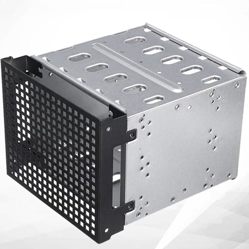 5,25 zoll zu 5X 3,5 Zoll SATA HDD Festplatte Käfig Rack für PC Liefert Edelstahl Tray Caddy Adapter