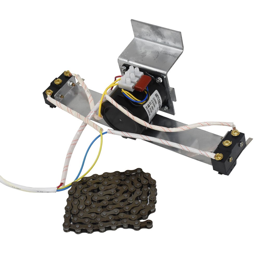 Poultry hatching system 220V Motor With Gears Automatic Egg Turning System Chain100cm Chick Hatching Incubator Accessories 1set: Default Title