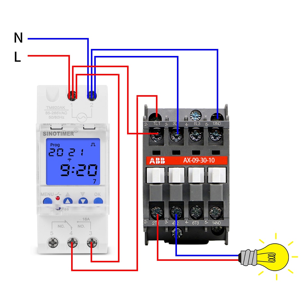 3 Functions Into 1 Body Calendar Display Programmable Time Switch with Pulse and Countdown Functions