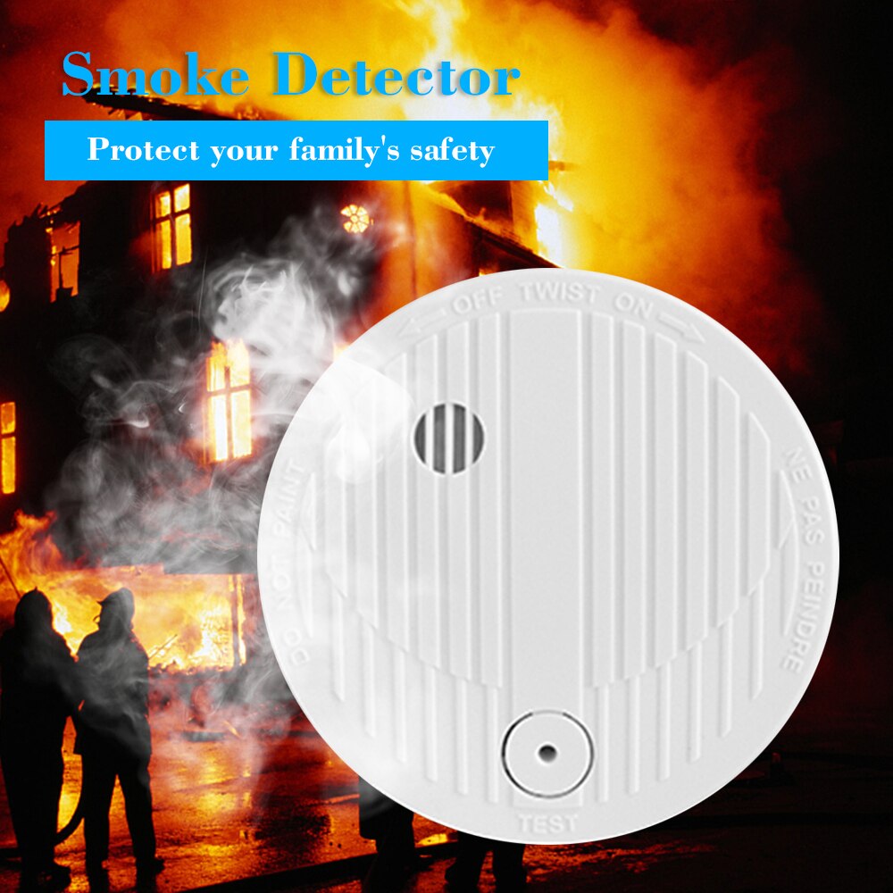 315Mhz SMK-500 Wireless Alarm Security Smoke Fire Detector Photoelectric Smoke Alarm Detector Fire Protection Sensor For Home
