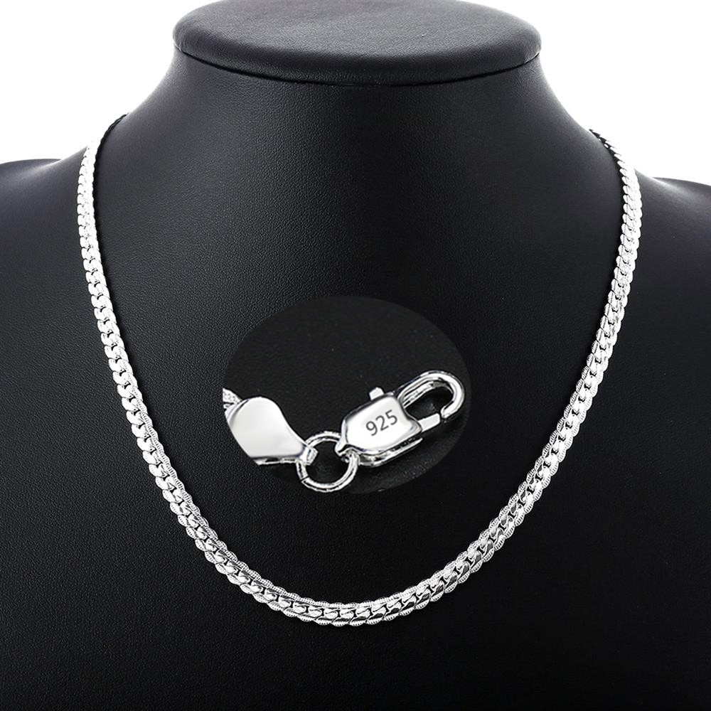 45-60CM argento Sterling 925 larghezza 6mm design di marca di lusso catena raffinata collana per donna uomo moda gioielli da fidanzamento