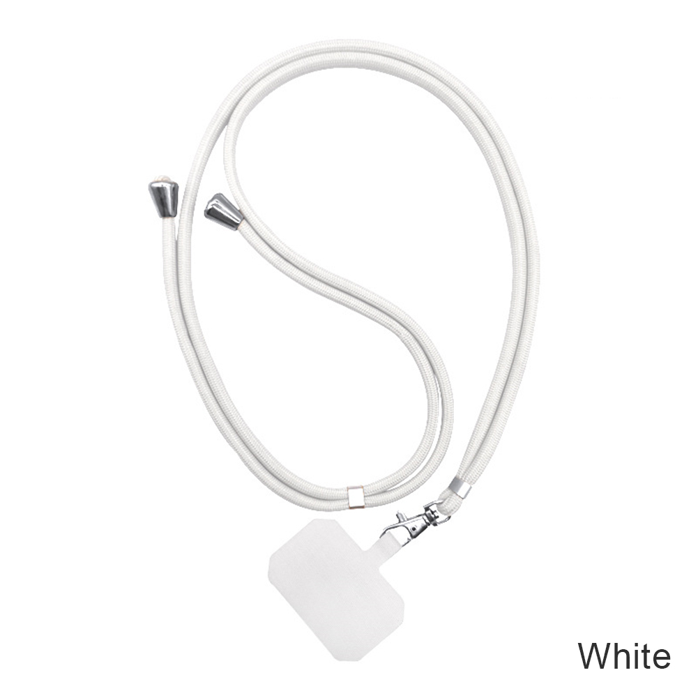 Universele Card Intrekbare Crossbody Telefoon Hanger Mobiele Telefoon Lanyard Voor Mannen En Vrouwen Halterneck Anti-Verlies Artefact: White