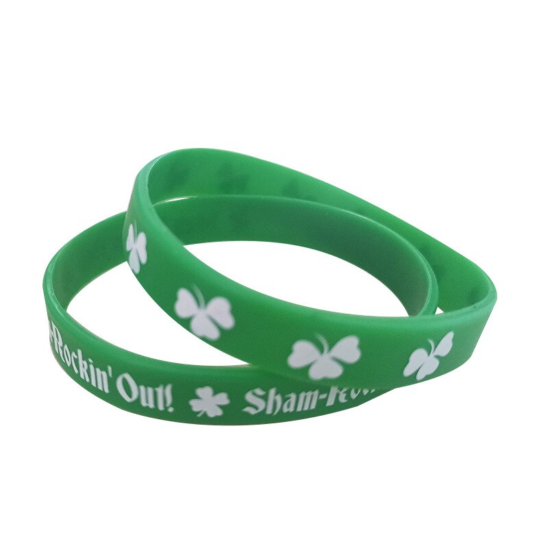 1 par st patricks dag armband dekorationer klänning saint patrick kostym rekvisita leprechaun irländsk shamrock klöver diy mardi gras
